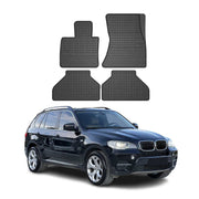 2007-2013 BMW X5 E70 Floor Mats Liners Full Set All Weather Rubber Black