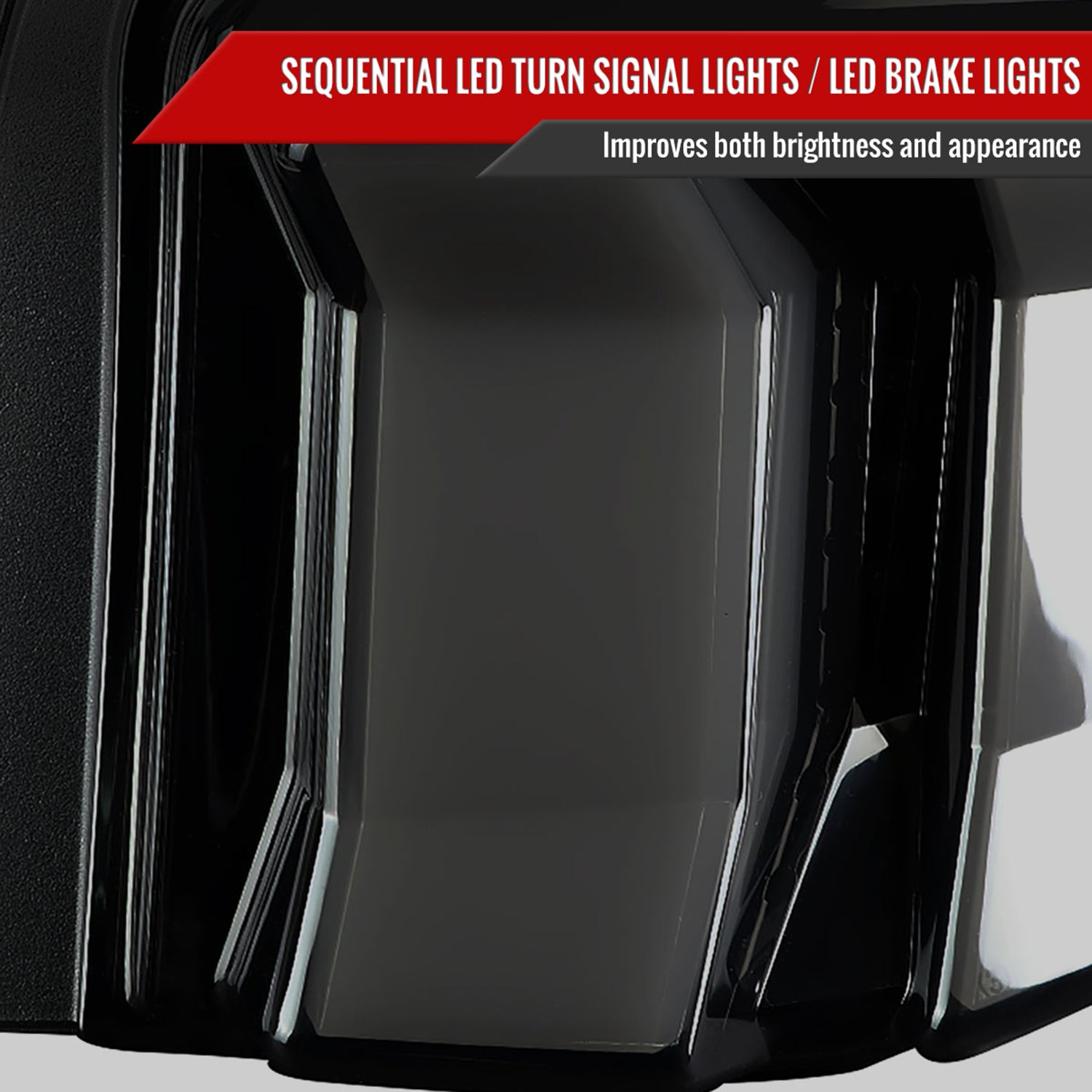 2010-2012 Ford Mustang Sequential LED Tail Lights Glossy Black/Smoke Lens