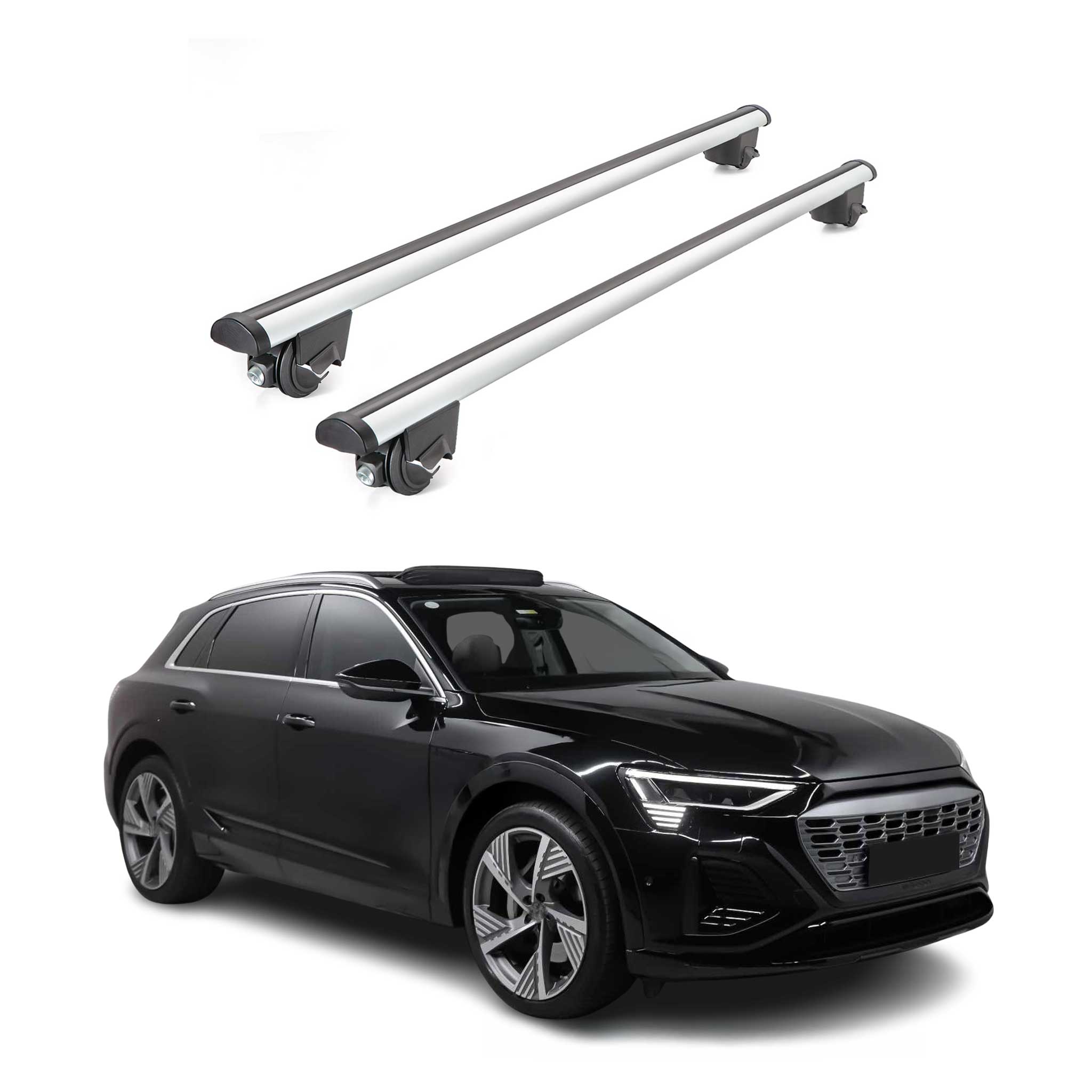 2019-2023 Audi e-tron Quattro Roof Rack Cross Bars Silver