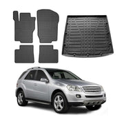 1997-2005 Mercedes M ML Class W163 Floor Mats & Cargo Liner Full Set All Weather