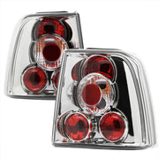 1998-2001 VW Passat Sedan Tail Lights Chrome Housing/Clear Lens