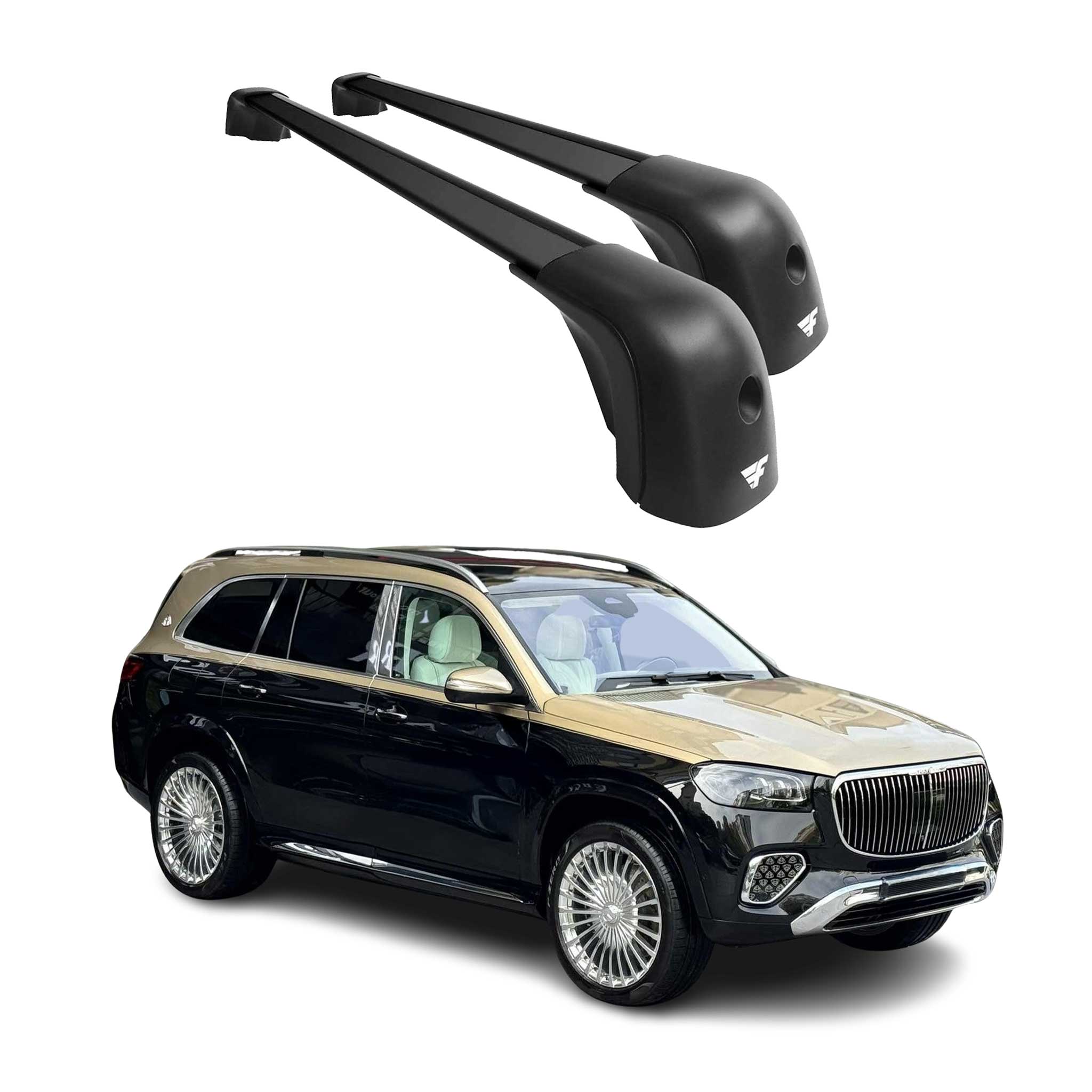 2020-2025 Mercedes GLS Class X167 Roof Racks Cross Bars Black