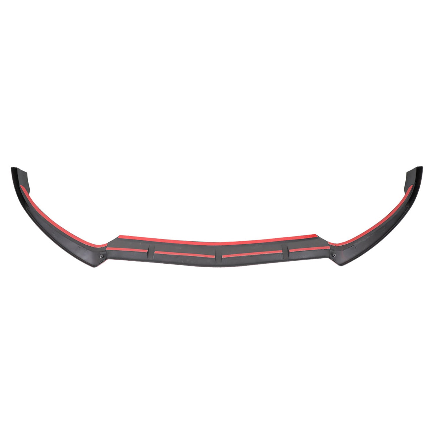 2015-2018 Mercedes W205 C Class Glossy Black/Red Front Bumper Lip Splitter Kit