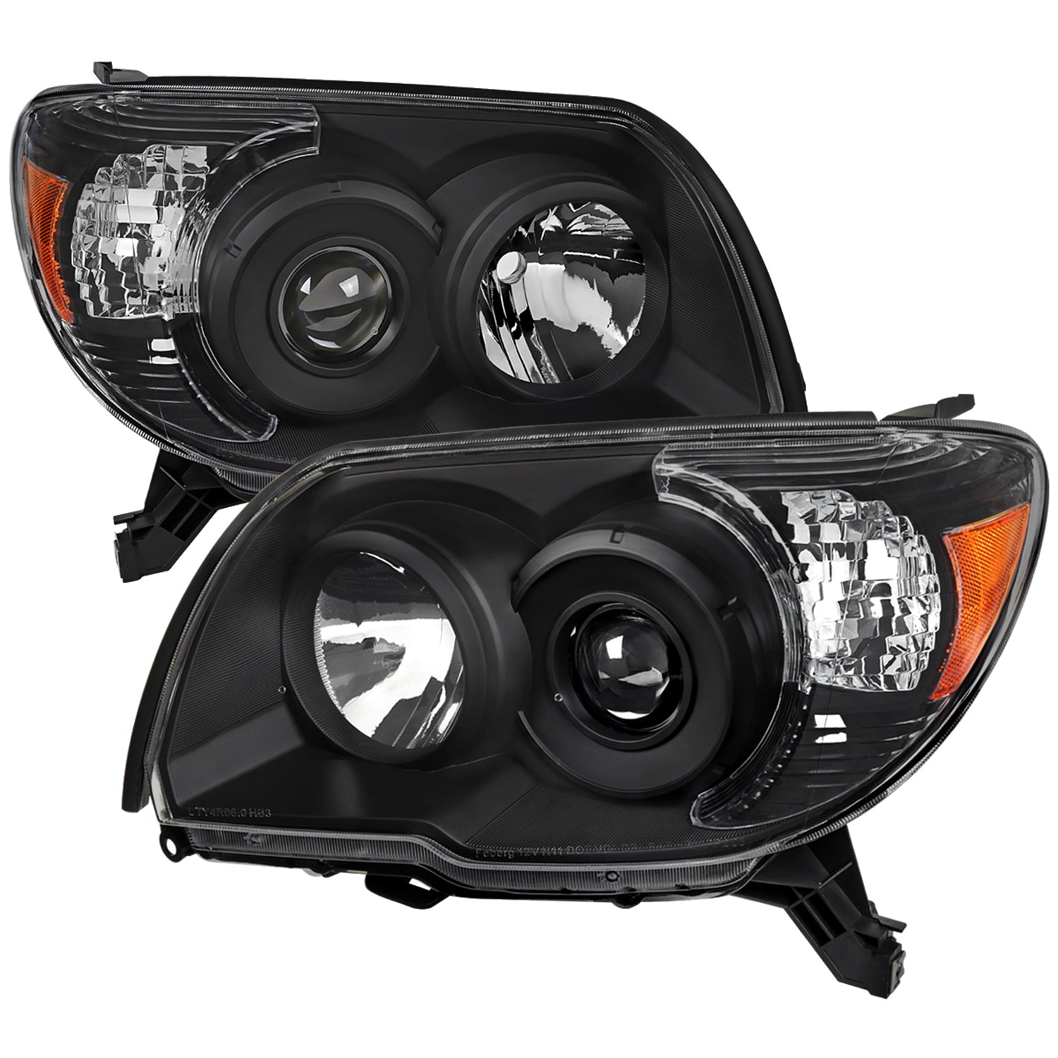 2006-2009 Toyota 4Runner SR5 Limited Projector Headlights Matt Black/Clear