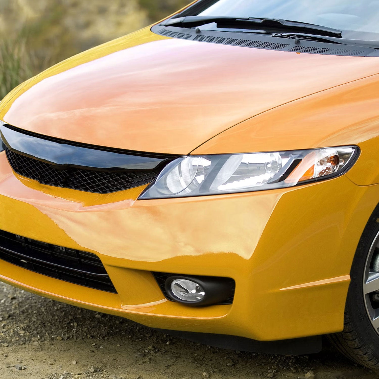 2009-2011 Honda Civic Sedan H11 Fog Lights Kit Chrome Housing/Clear Lens