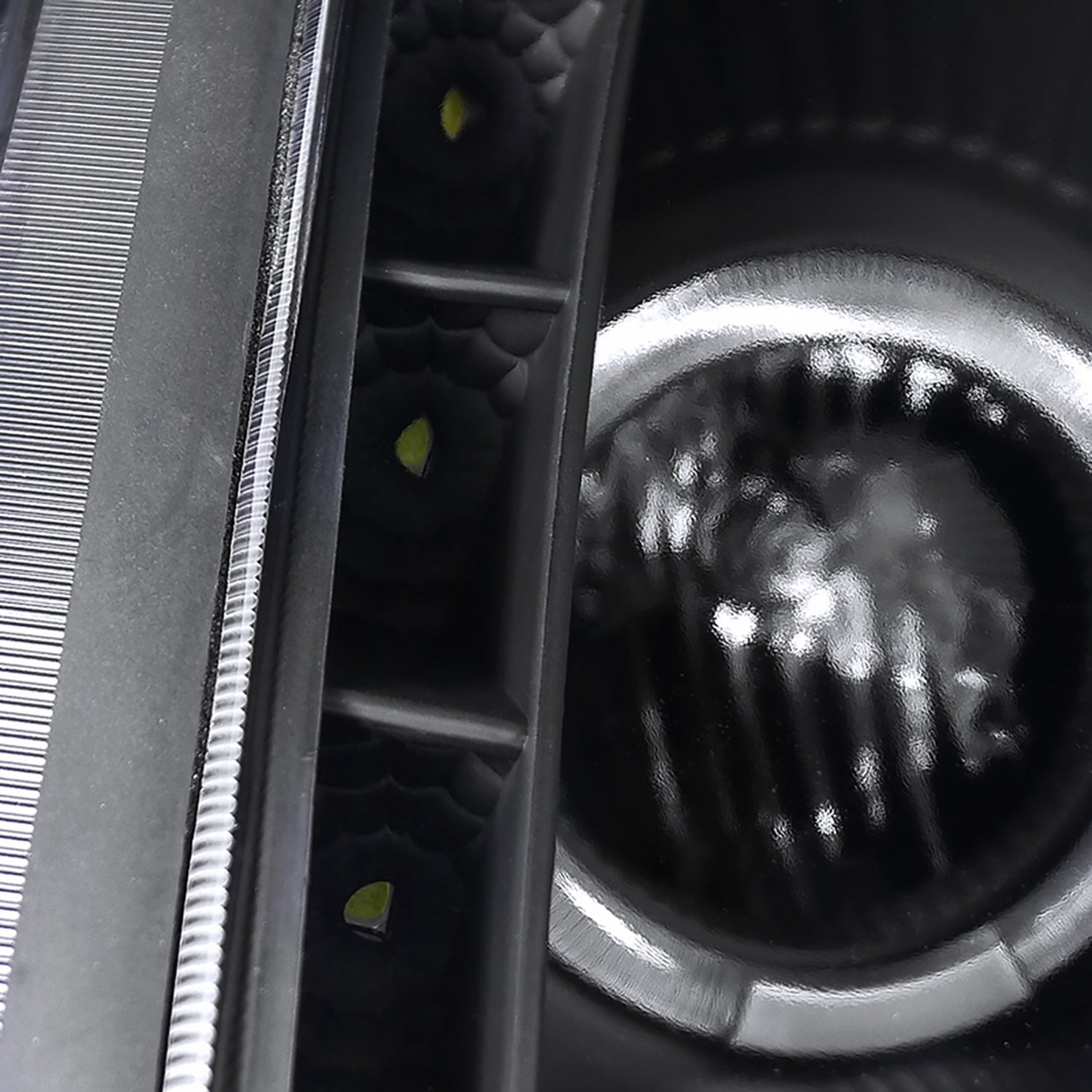 2000-2005 Mitsubishi Eclipse Dual Halo Projector Headlights LED Light Black