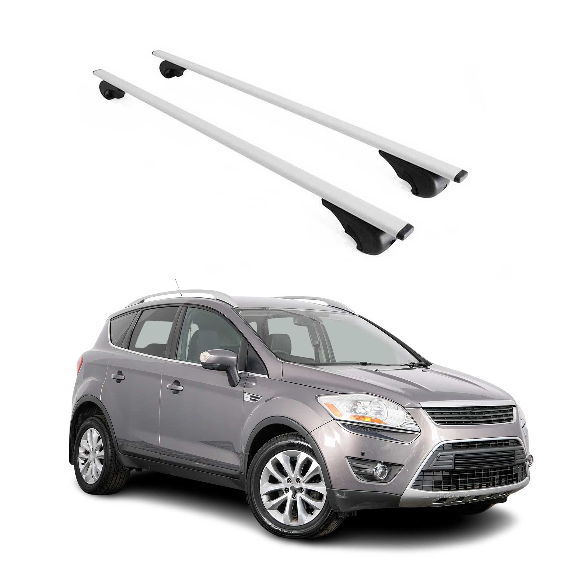 2008-2012 Ford Escape Roof Rack Cross Bars Silver