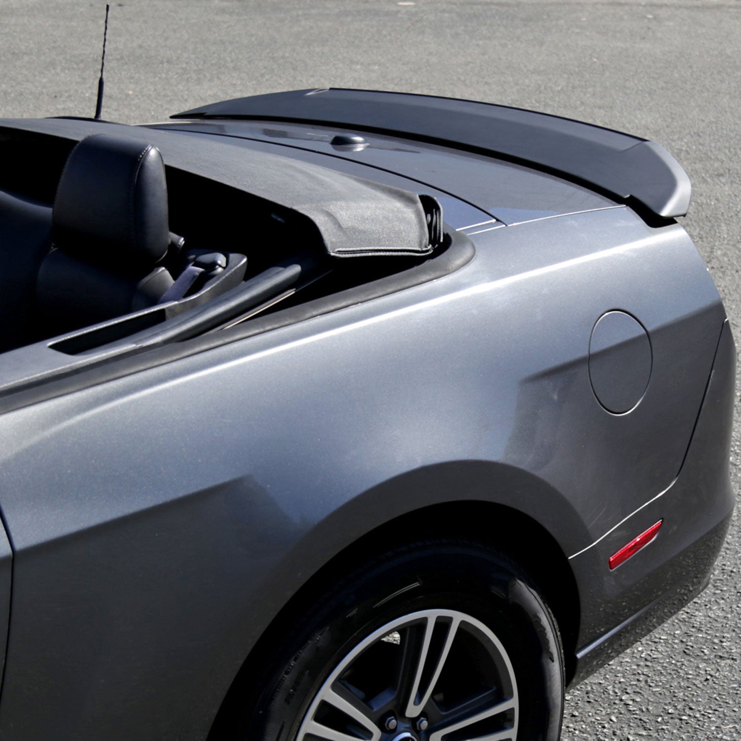 2010-2014 Ford Mustang Matte Black ABS Factory GT500 Style Rear Spoiler