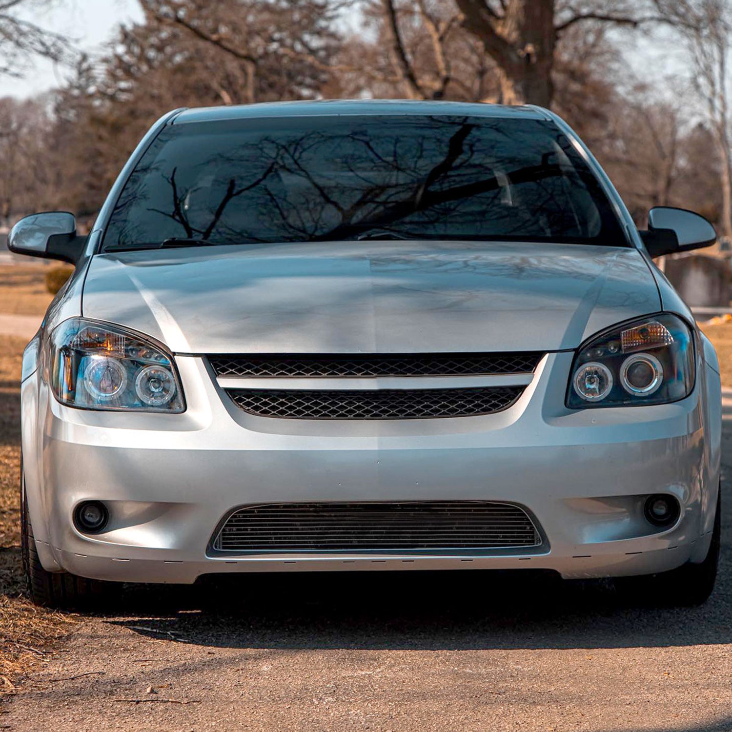 2005-2010 Chevy Cobalt Pontiac G5/Pursuit Dual Halo Projector Headlights Black