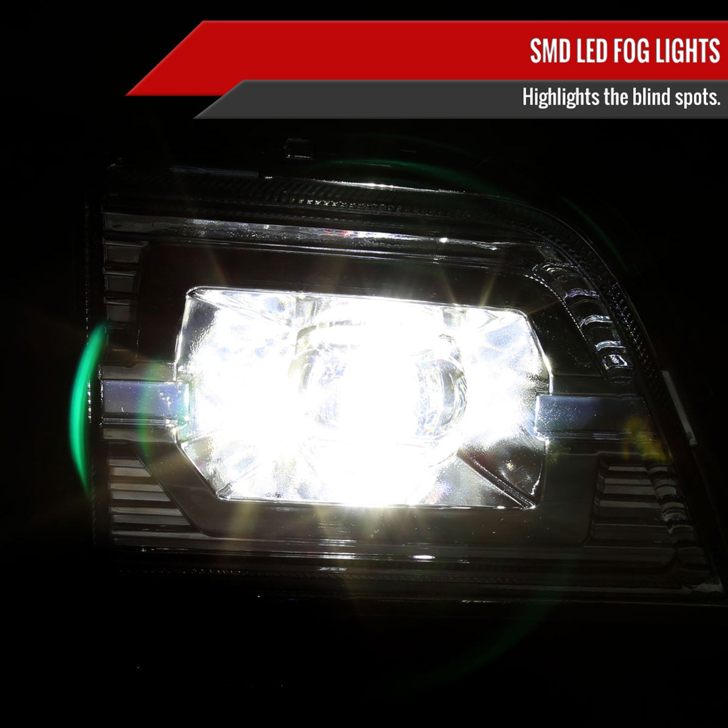 2019-2022 Chevy Silverado 1500 LED Fog Lights Kit Chrome Housing/Clear Lens