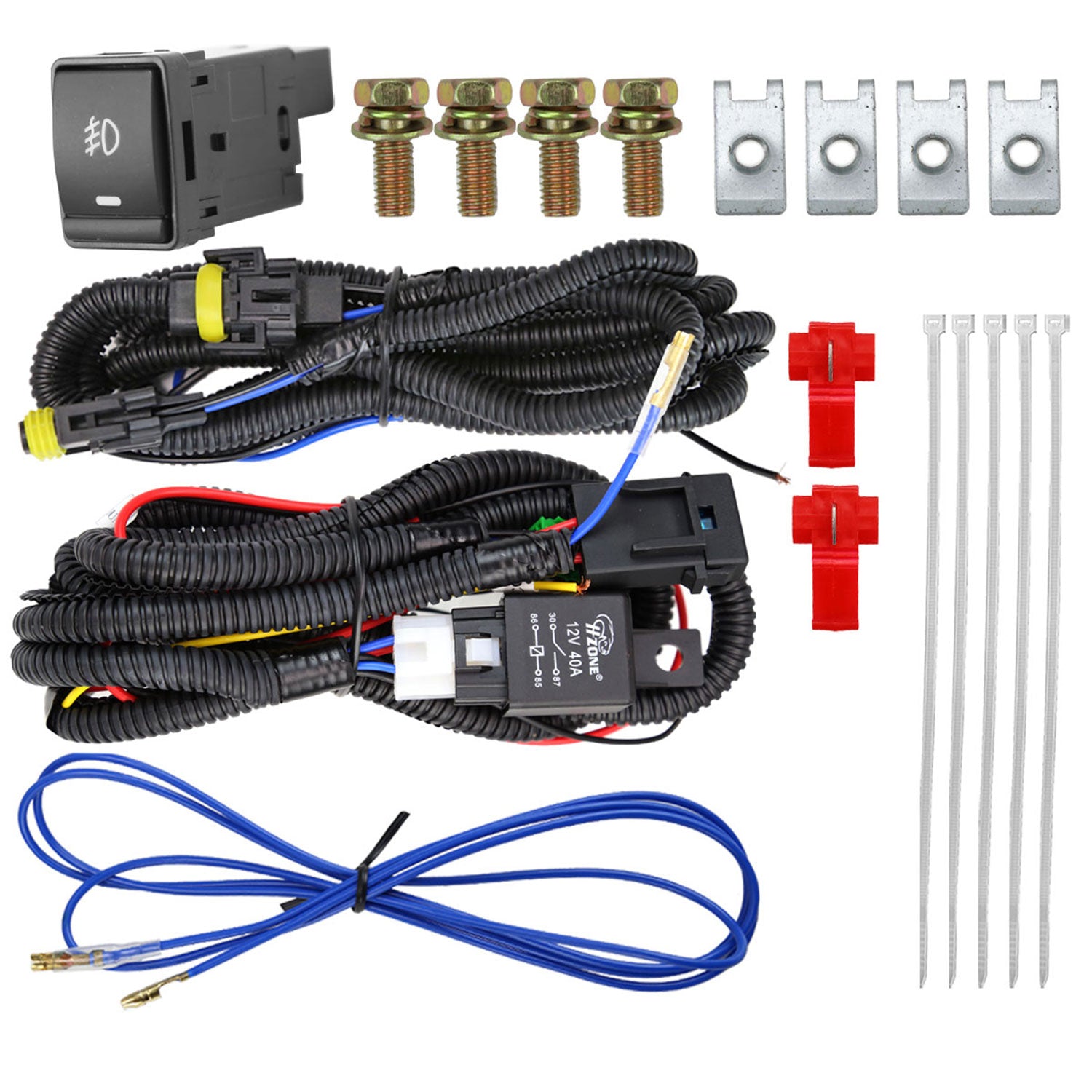 2019-2021 Nissan Altima H11 Fog Lights Kit Chrome Housing/Clear Lens