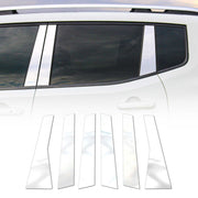 2011-2014 Jeep Grand Cherokee Window Pillar Posts Door Trim Stainless Steel Silver 6x