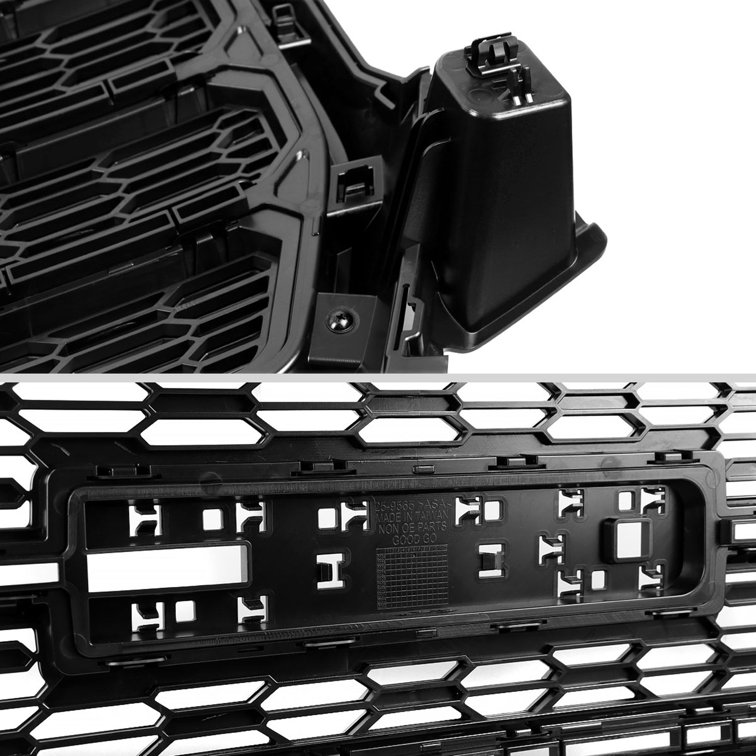 2021-2022 GMC Canyon Glossy Black Denali Style Front Upper Mesh Hood Grille