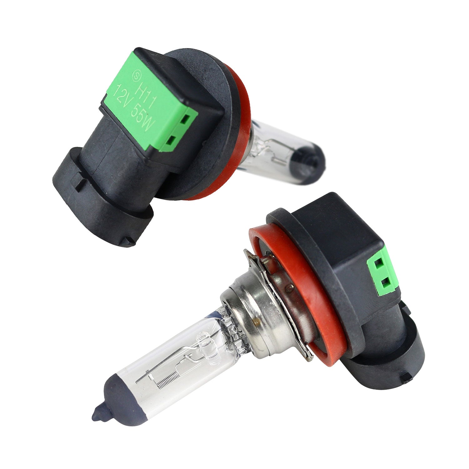 2001-2003 Honda Civic Coupe/Sedan 12V/55W H11 Fog Lights Chrome/Clear Lens