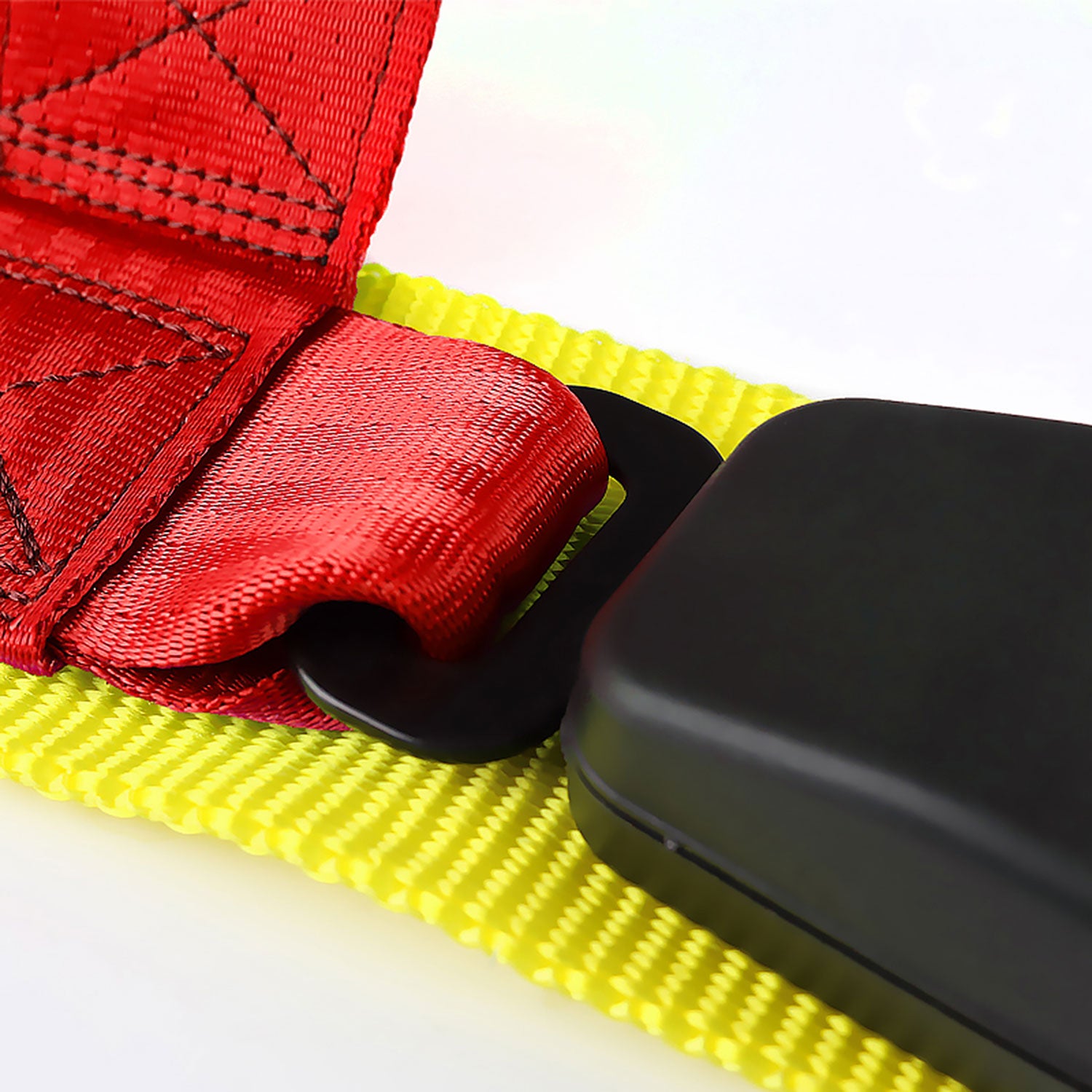 Universal Red 4 Point Racing Seat Belt Buckle Safety Harness