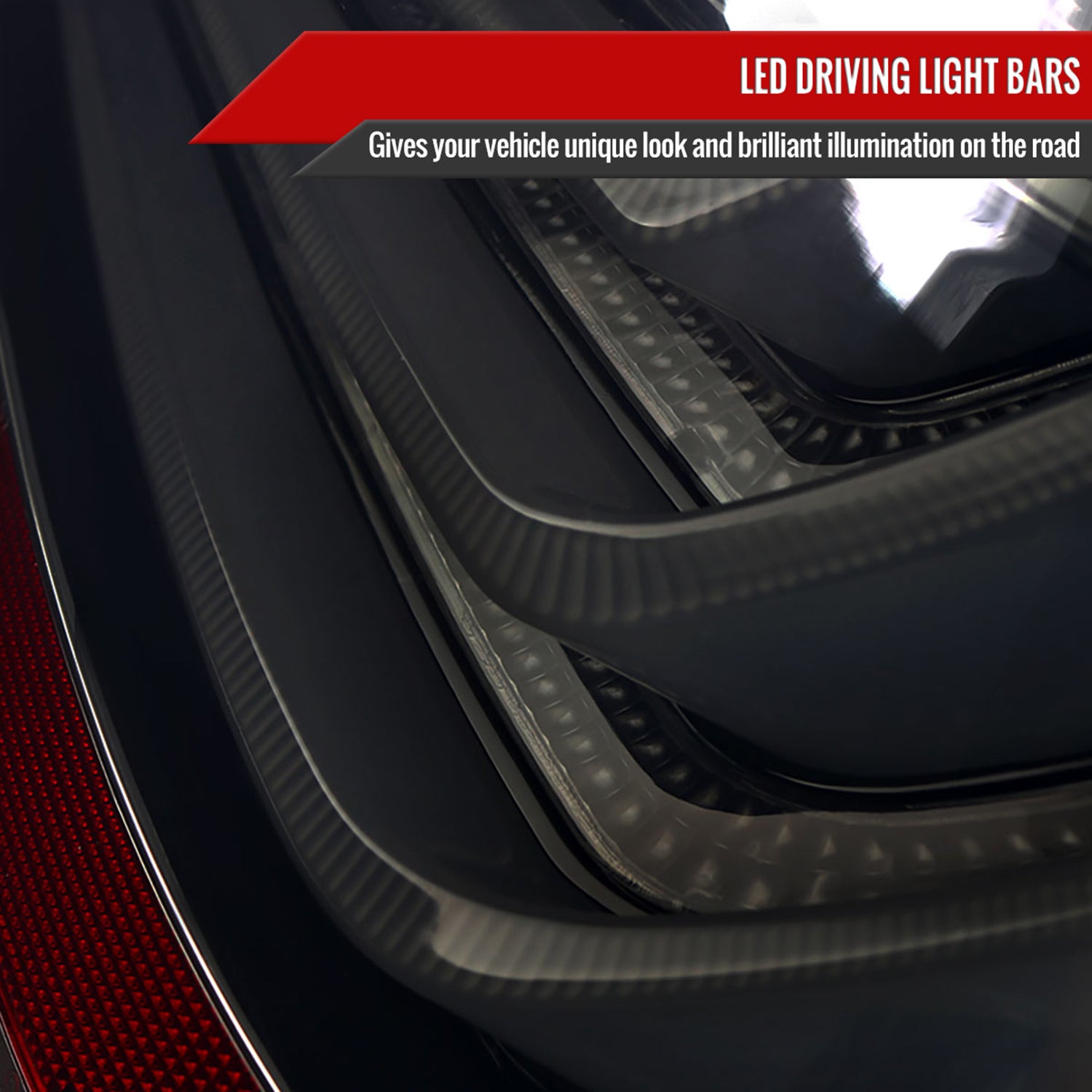 2008-2010 BMW E60 5 Series Sedan LED Tail Lights Glossy Black/Smoke Lens