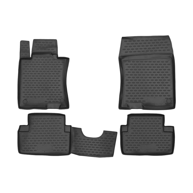 2008-2012 Honda Accord Coupe Floor Mats Liners Full Set All Weather Black