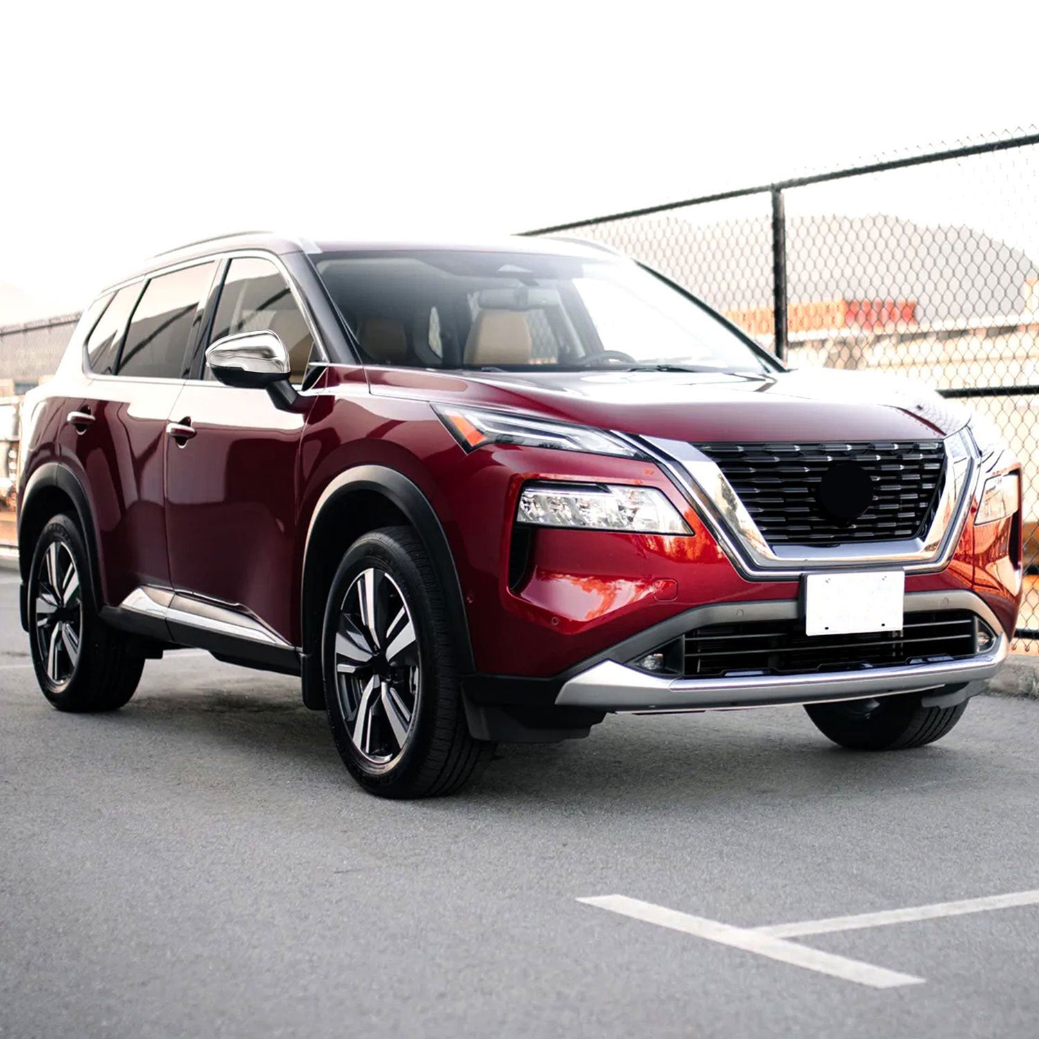 2022-2024 Mitsubishi Outlander Mirror Cover Caps Chrome 2Pcs ABS Plastic