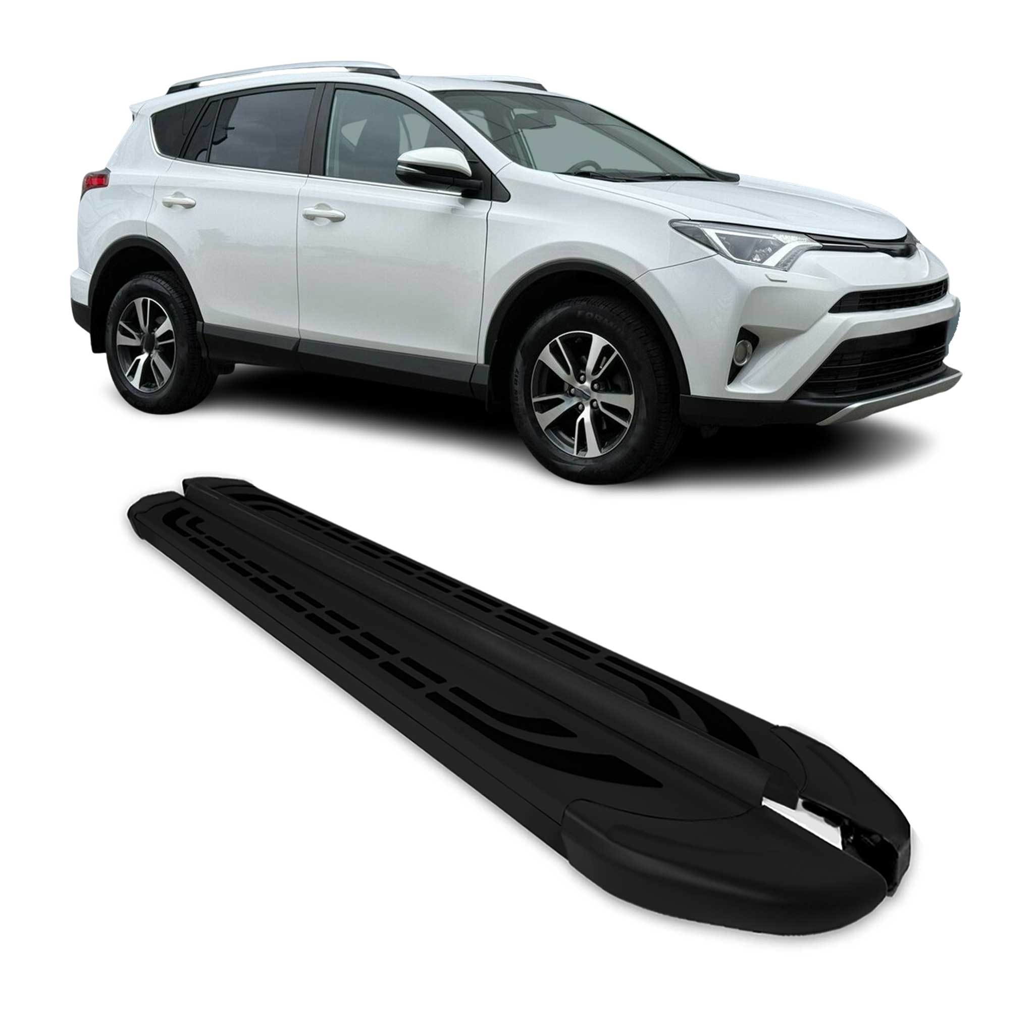 2013-2018 Toyota RAV4 Running Boards Side Steps Black