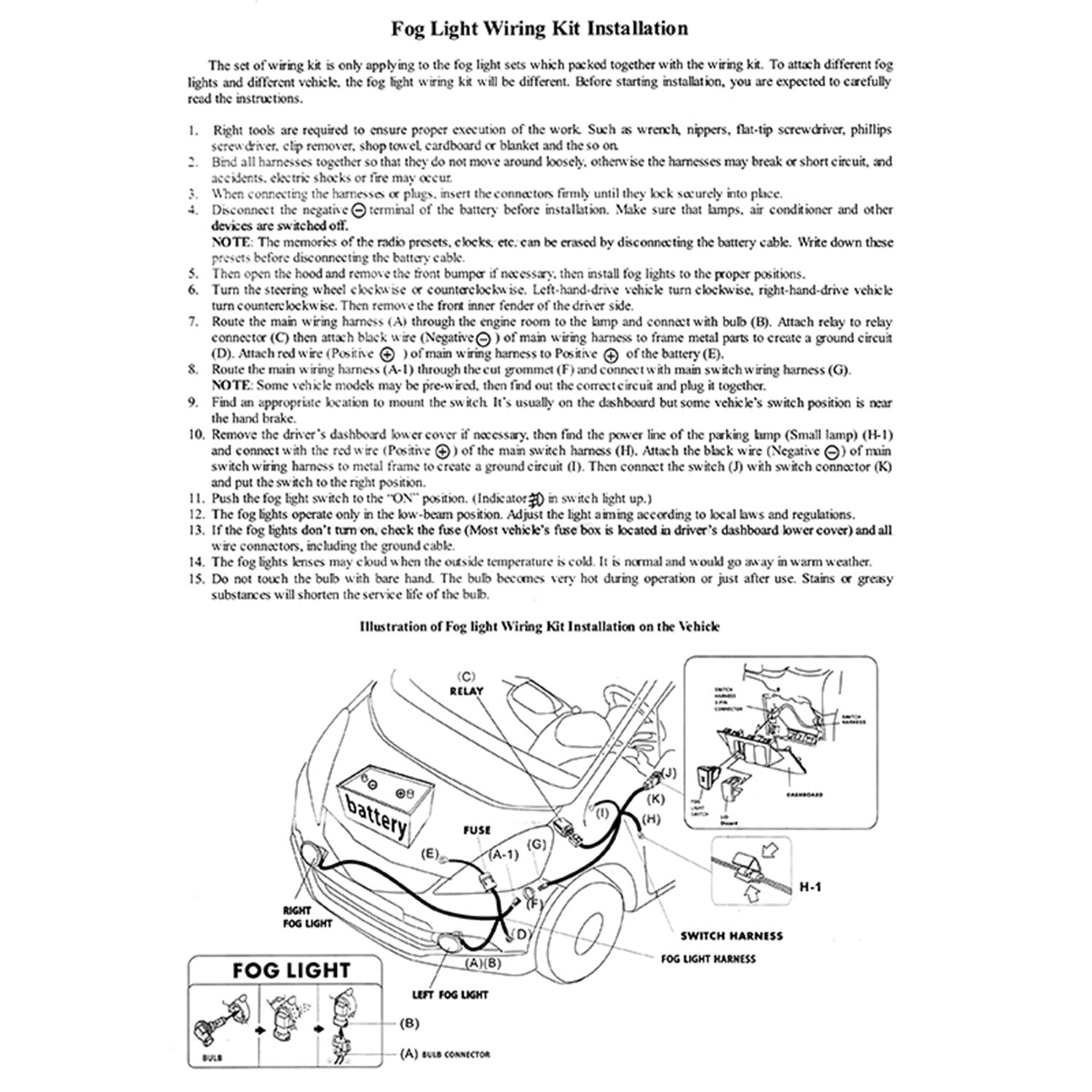 2016-2018 Chevrolet Spark PS24W Fog Lights Chrome Housing/Clear Lens