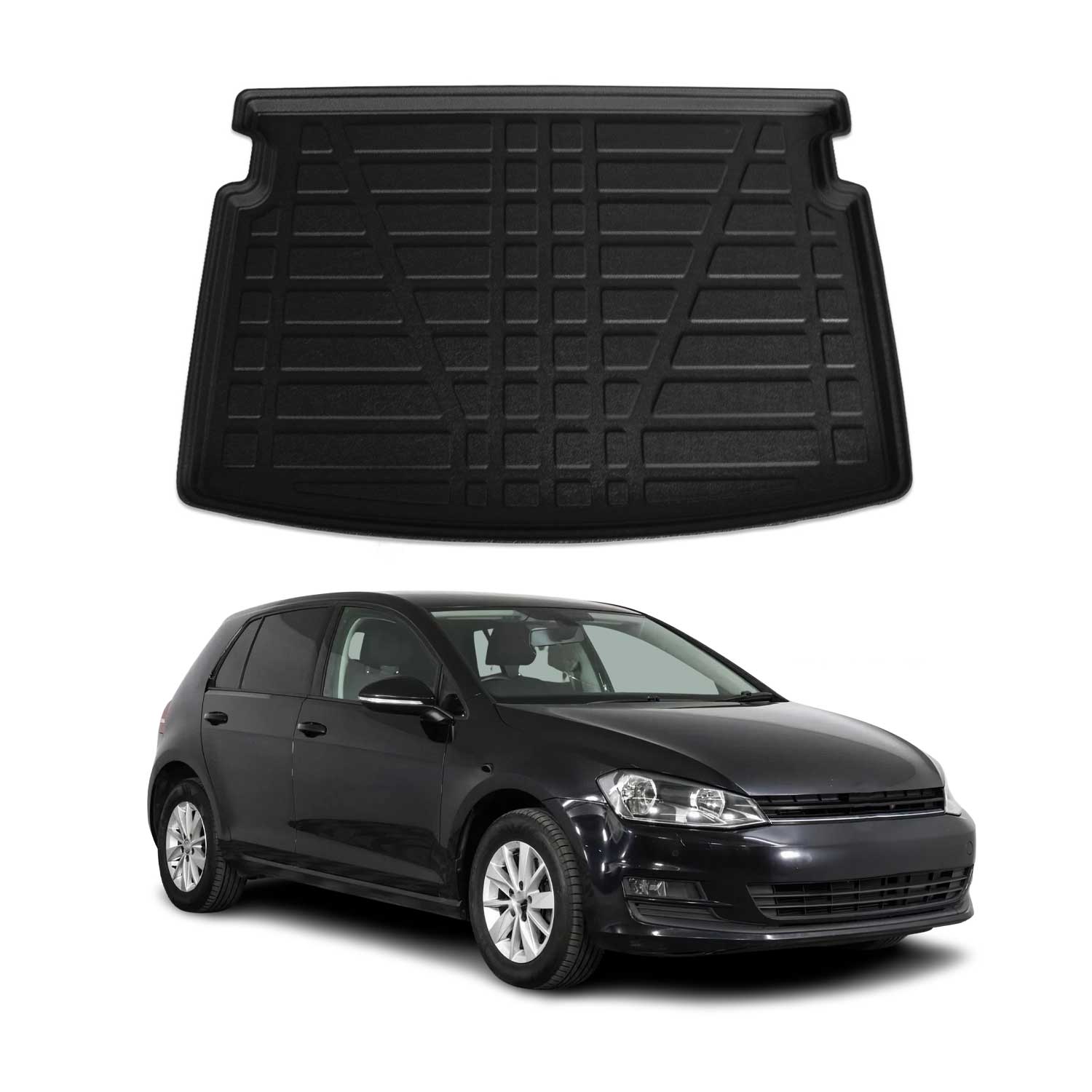 2015-2021 VW Golf Mk7 Cargo Liner Trunk Mat All Weather Upper Trunk
