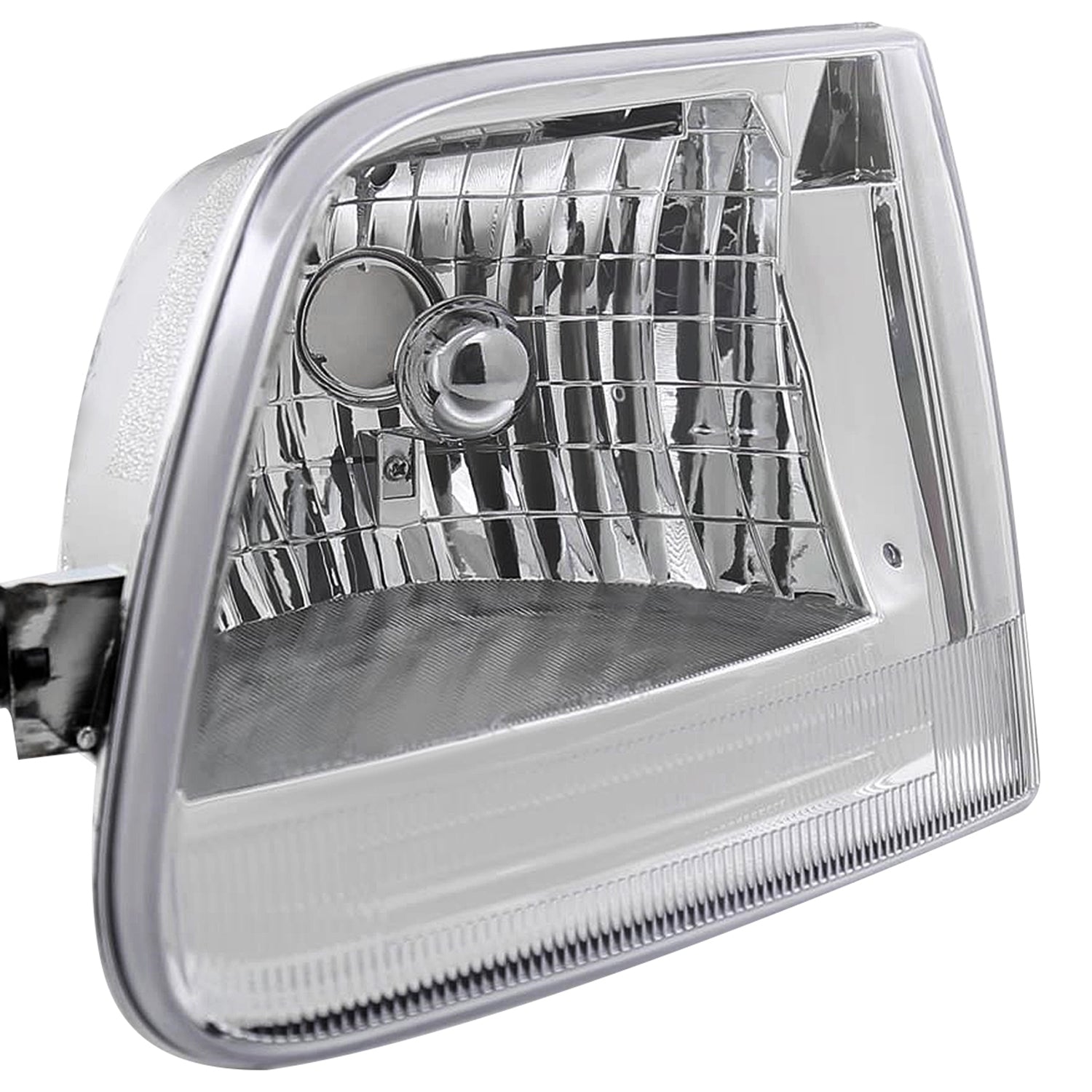 1997-2004 Ford F-150/Expedition Factory Style Crystal Headlights Chrome/Clear