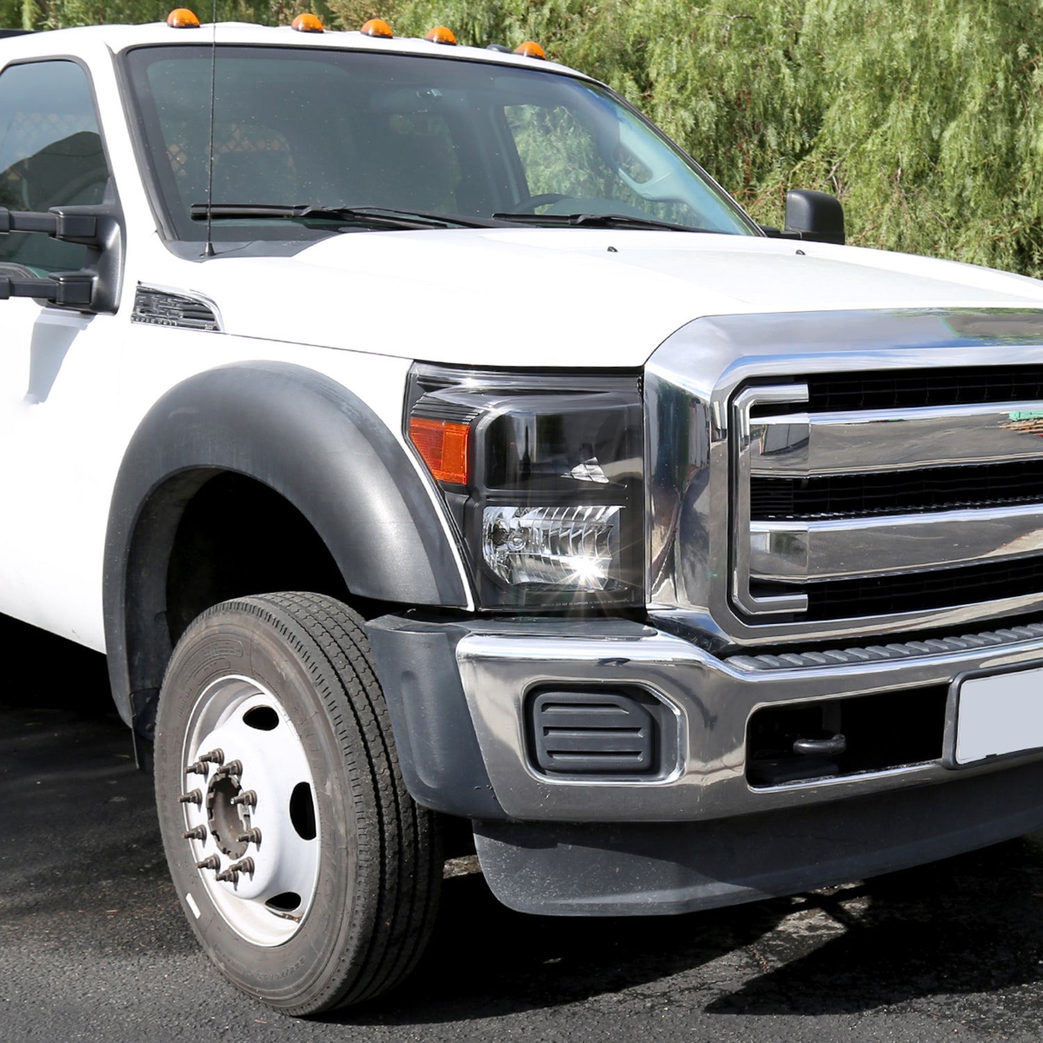 2011-2016 Ford F-250/350/450/550 SuperDuty Factory Headlights Amber Reflectors