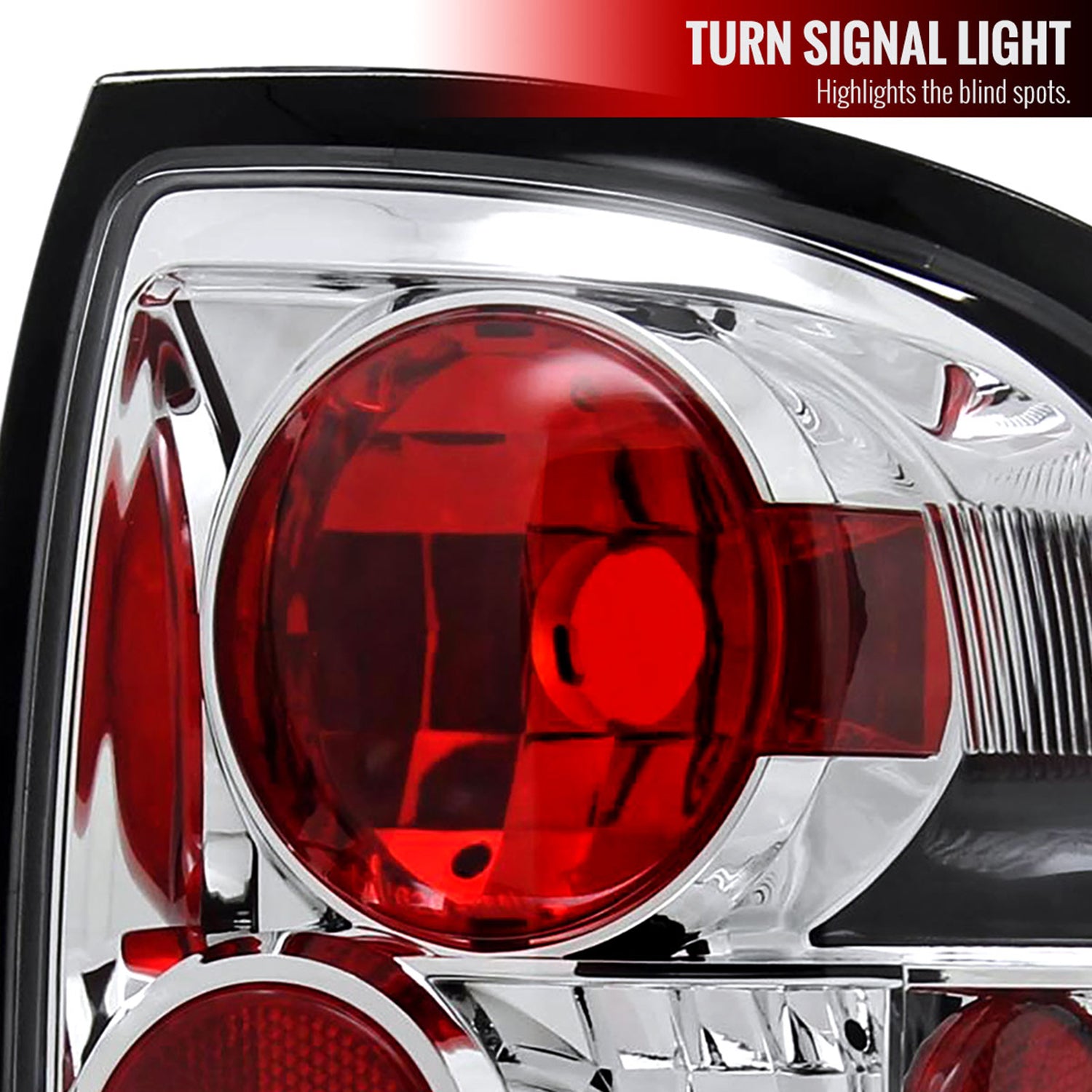 1996-2004 Nisssan Pathfinder/ Infiniti QX4 Tail Lights Chrome/Clear Lens