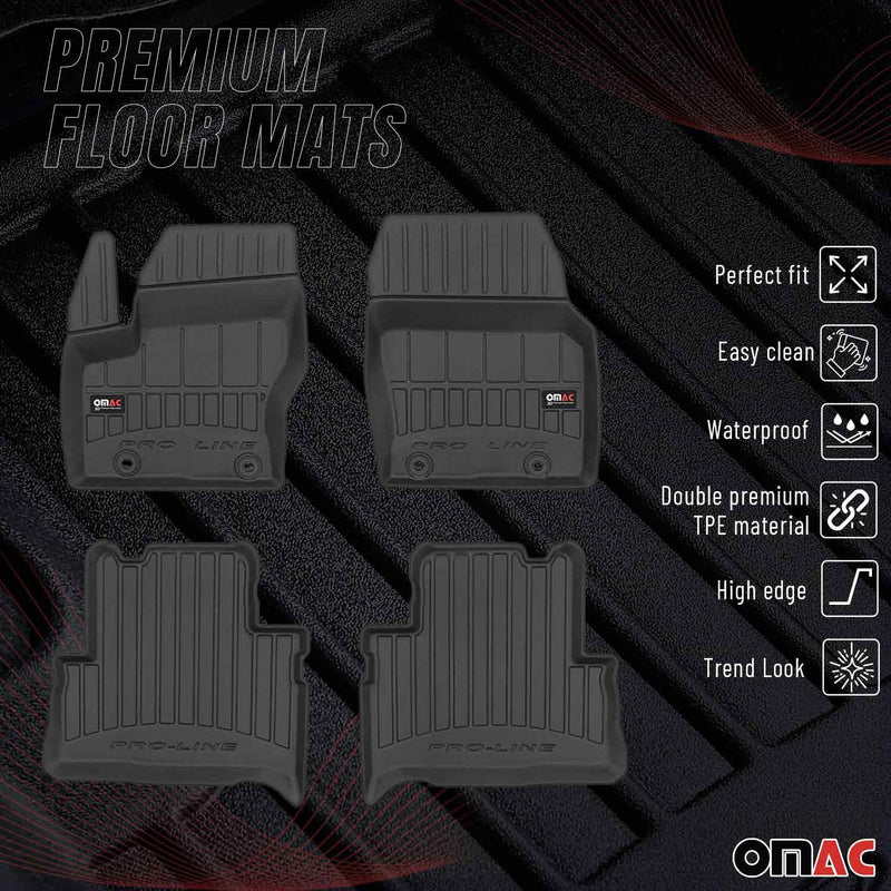 2013-2018 Ford C-Max Premium Floor Mats Liners Full Set All Weather Heavy Duty