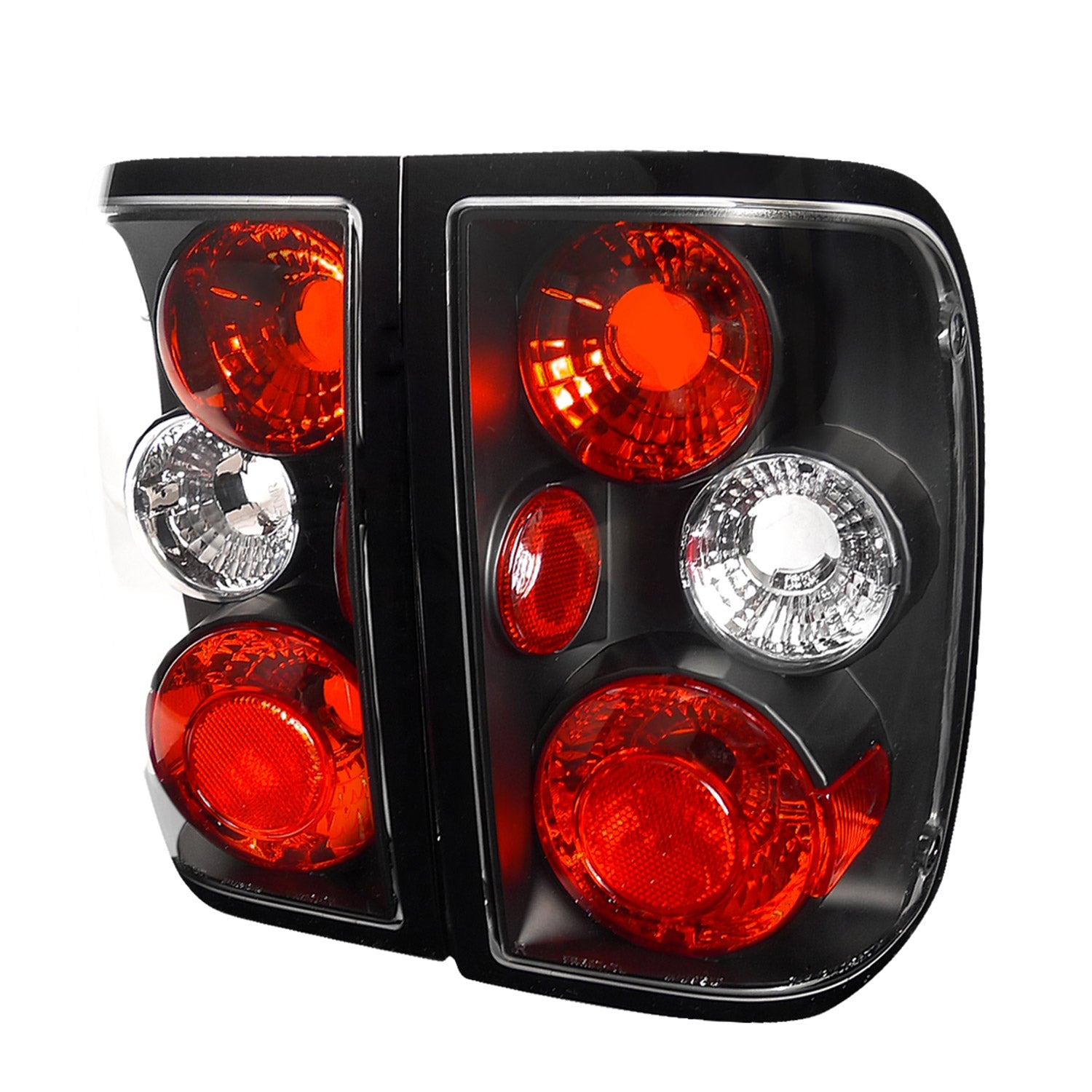 1993-1997 Ford Ranger Tail Lights Matte Black Housing/Clear Lens