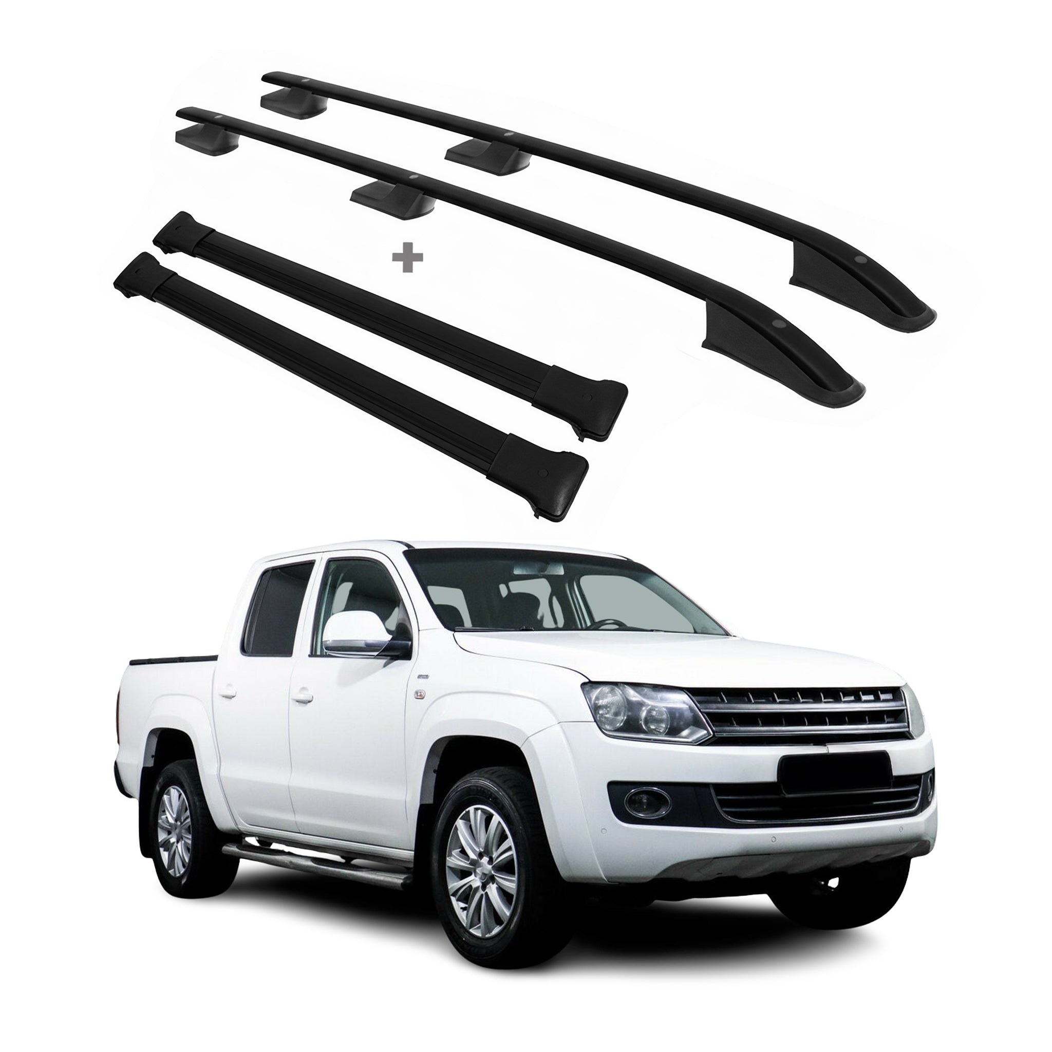 2010-2020 VW Amarok Roof Racks & Roof Rack Rails Black