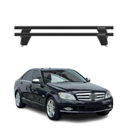 2010-2014 Mercedes C Class W204 Sedan Roof Rack Cross Bars Black