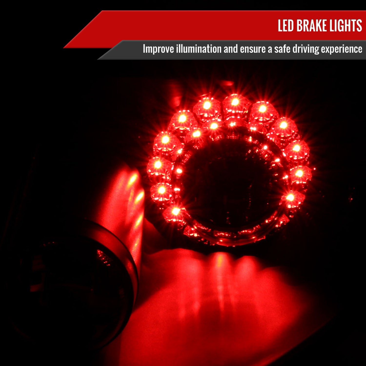 2006-2011 Mitsubishi Eclipse LED Tail Lights Matte Black Housing/Clear Lens