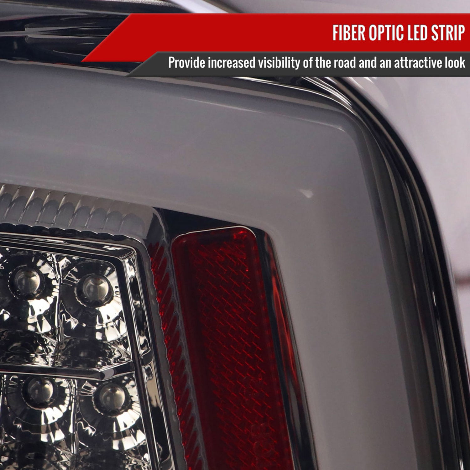 2016-2022 Toyota Tacoma LED Bar Tail Lights Chrome Housing/Smoke Lens