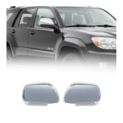 2003-2009 Toyota 4Runner Side Mirror Cover Caps Stainless Steel Silver 2 Pcs