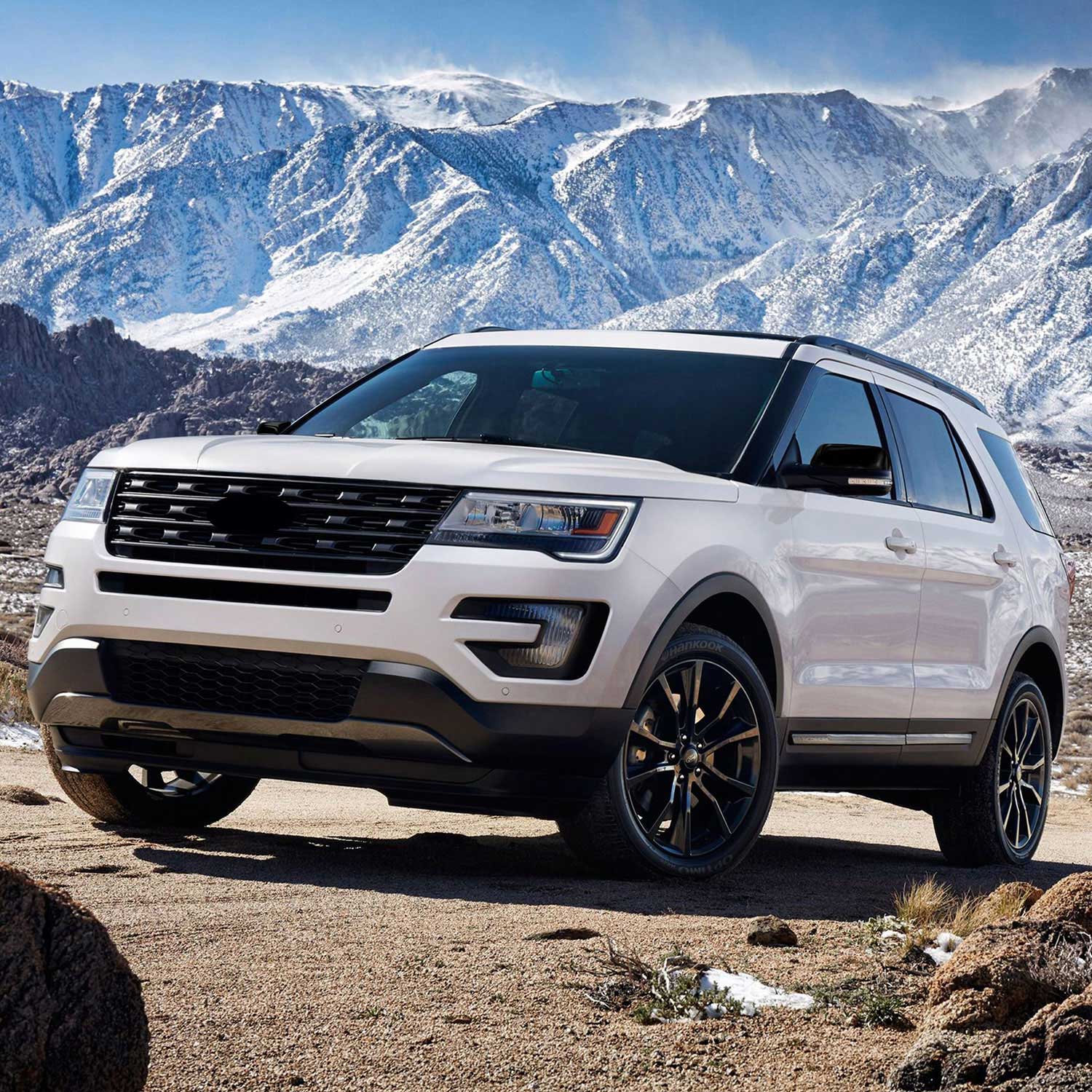 2016-2019 Ford Explorer Mirror Cover Caps Gloss Black 2Pcs ABS Plastic