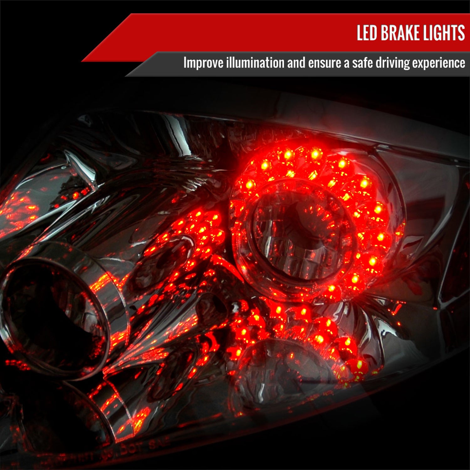 2006-2011 Mitsubishi Eclipse LED Tail Lights Chrome Housing/Clear Lens