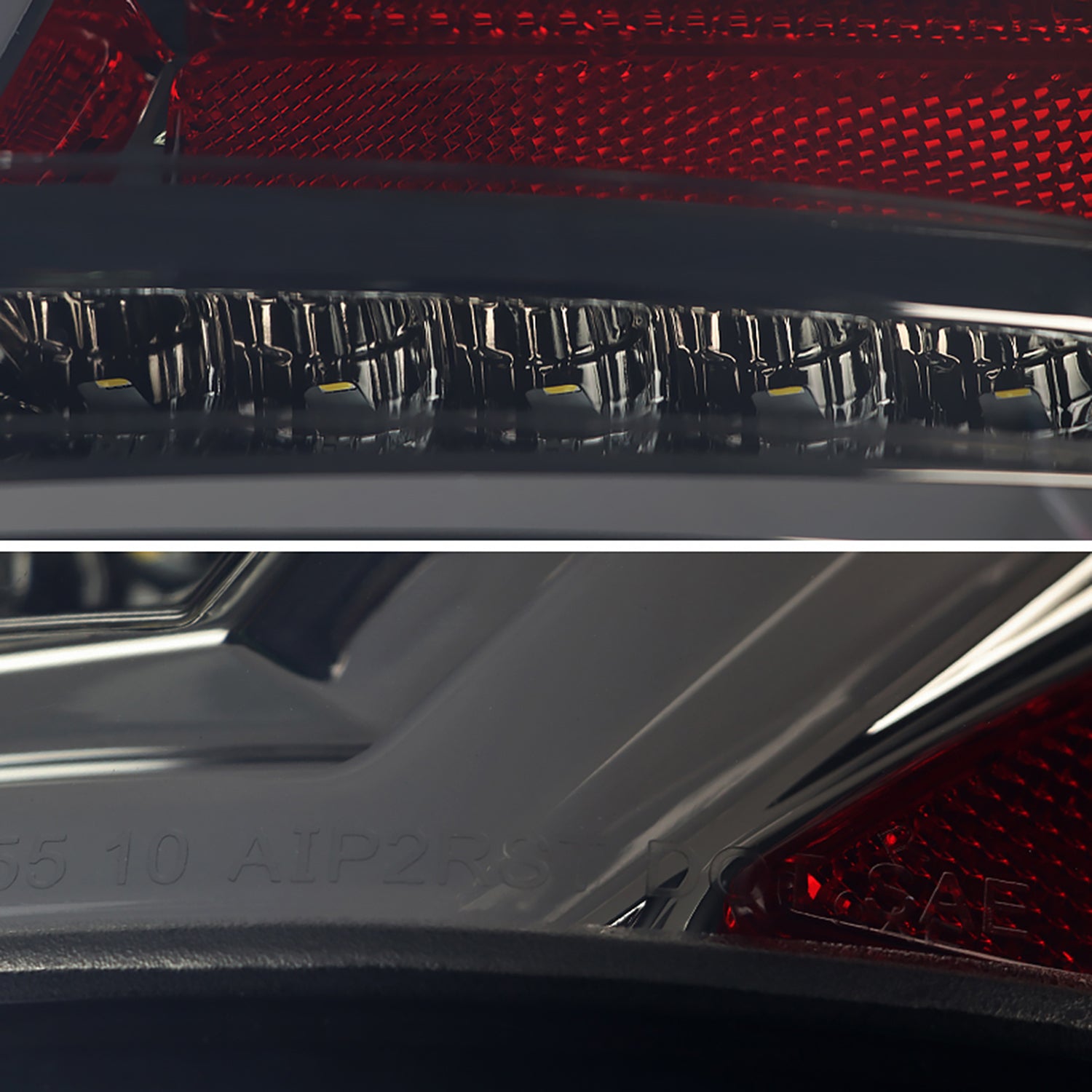 2010-2012 Ford Fusion LED Tail Lights Chrome Housing/Smoke Lens