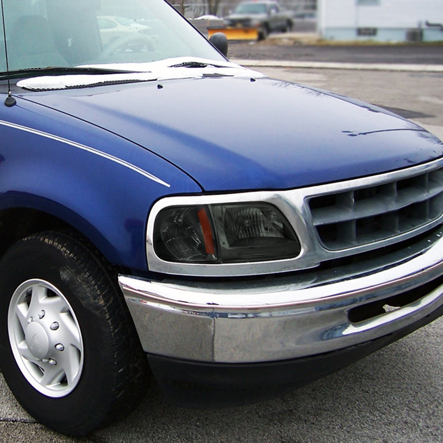 1997-2004 Ford F-150/Expedition Corner Lights Glossy Black/Smoke Lens