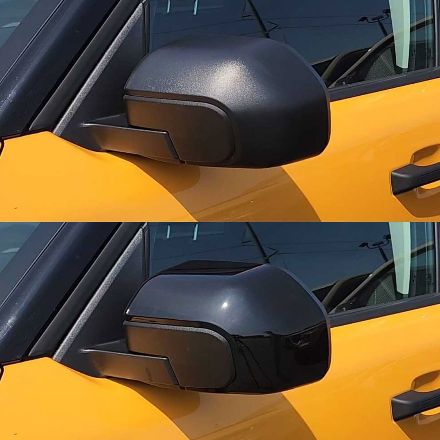 2022-2025 Ford Bronco Sport / Maverick Mirror Cover Caps Gloss Black 2Pcs ABS Plastic