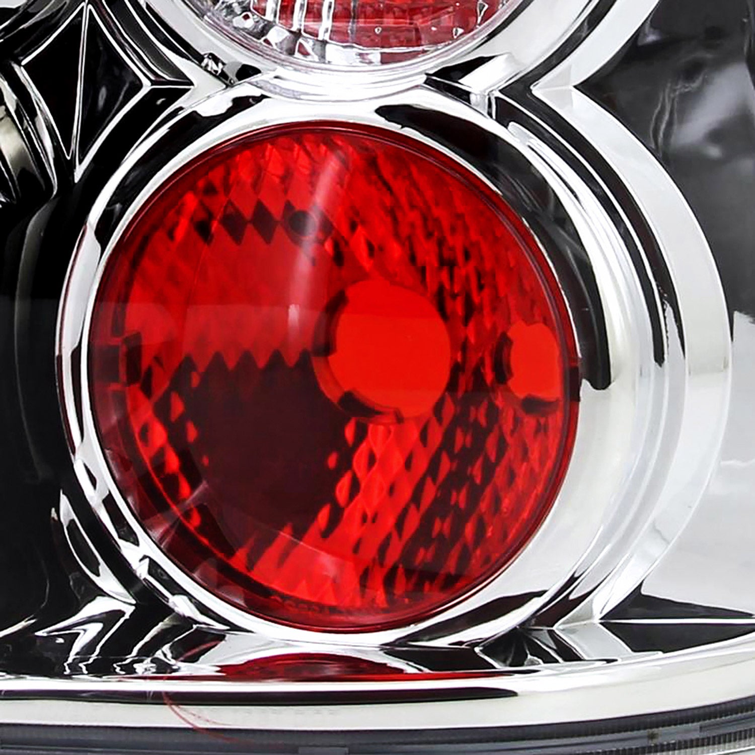 2004-2009 Hyundai Tucson Tail Lights Chrome Housing/Clear Lens