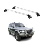 Roof Rack Cross Bars Luggage Carrier for Mitsubishi Montero 1992-1996 Alu 2Pcs
