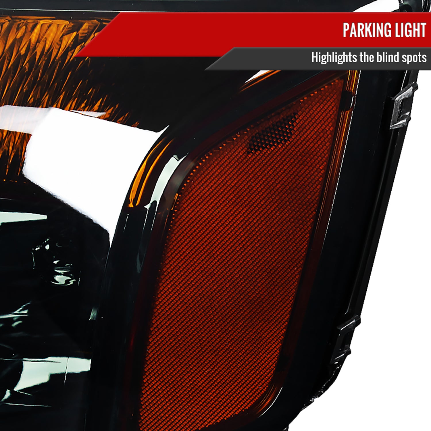 2004-2015 Nissan Titan/04-2007 Armada Factory Headlights Amber Reflectors Smoke