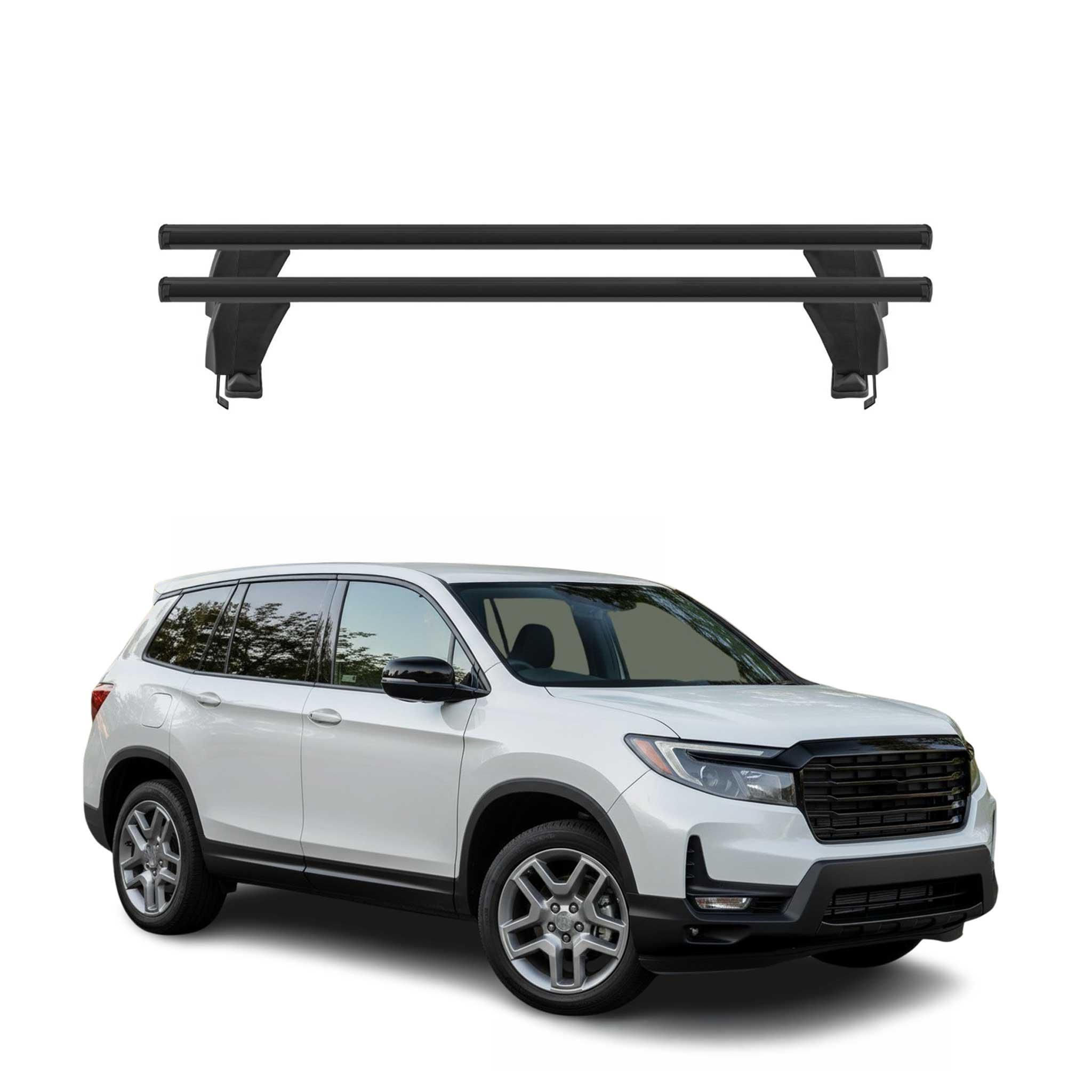 2019-2026 Honda Passport Roof Rack Cross Bars Black