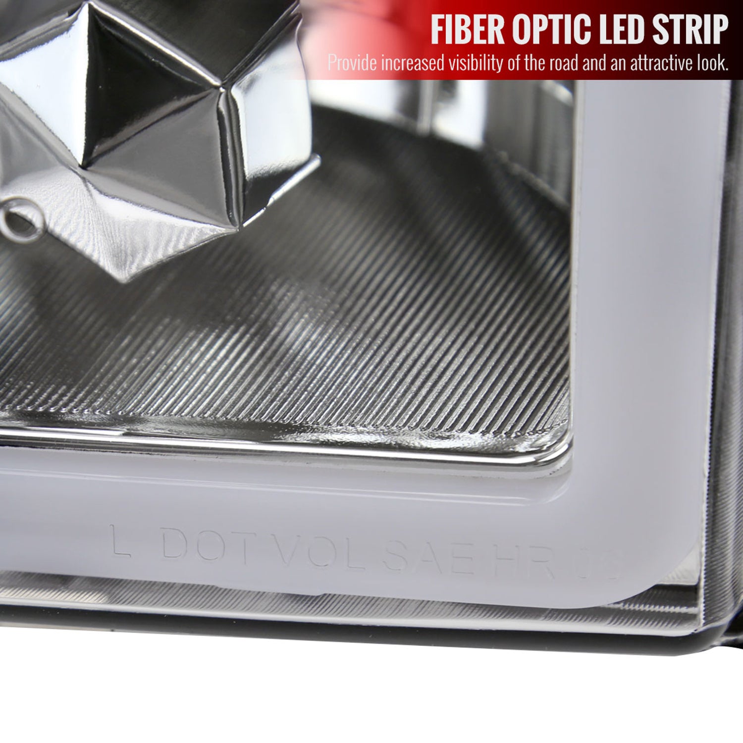 1988-1998 Chevy C/K C10/Tahoe/Sierra/Yukon/Suburban LED Headlights Chrome