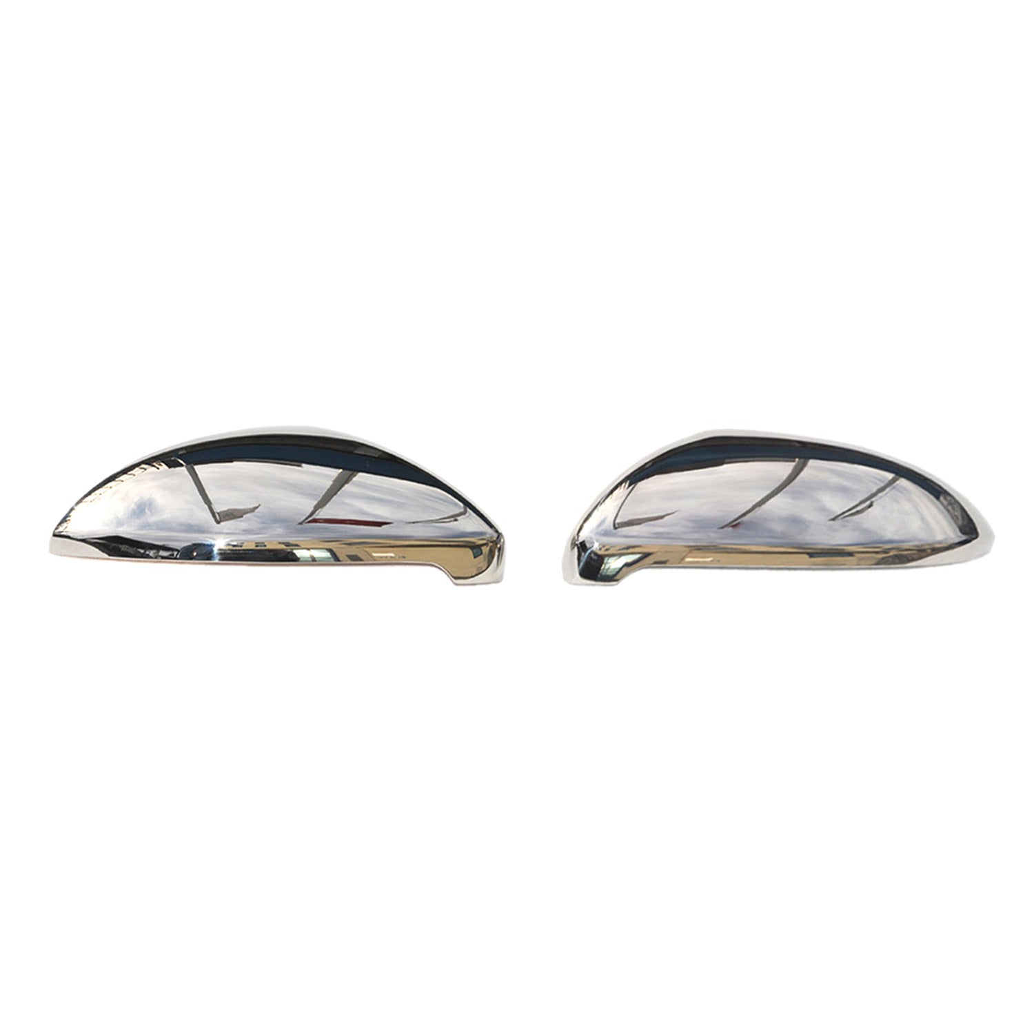 2015-2021 VW Golf Mk7 Side Mirror Cover Caps Stainless Steel Silver 2 Pcs