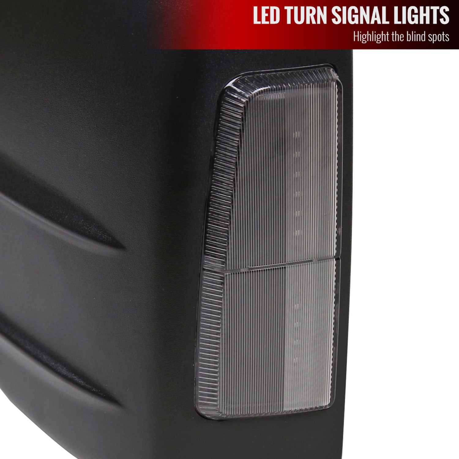 2014-2018 Chevy Silverado/GMC Sierra Heated Manual Towing Mirrors Smoke