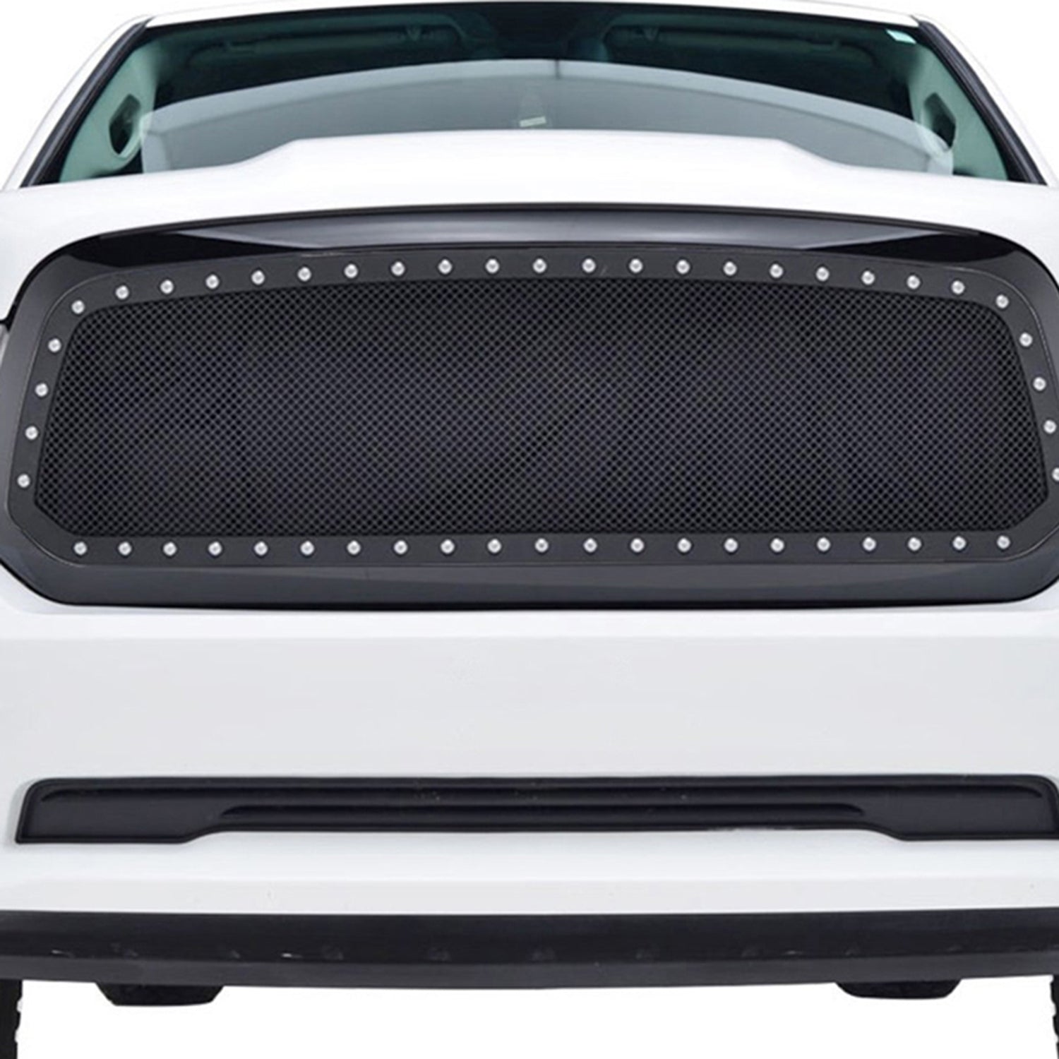 2013-2018 RAM 1500 1500 Rivet Style Black Stainless Steel Mesh Grille Insert