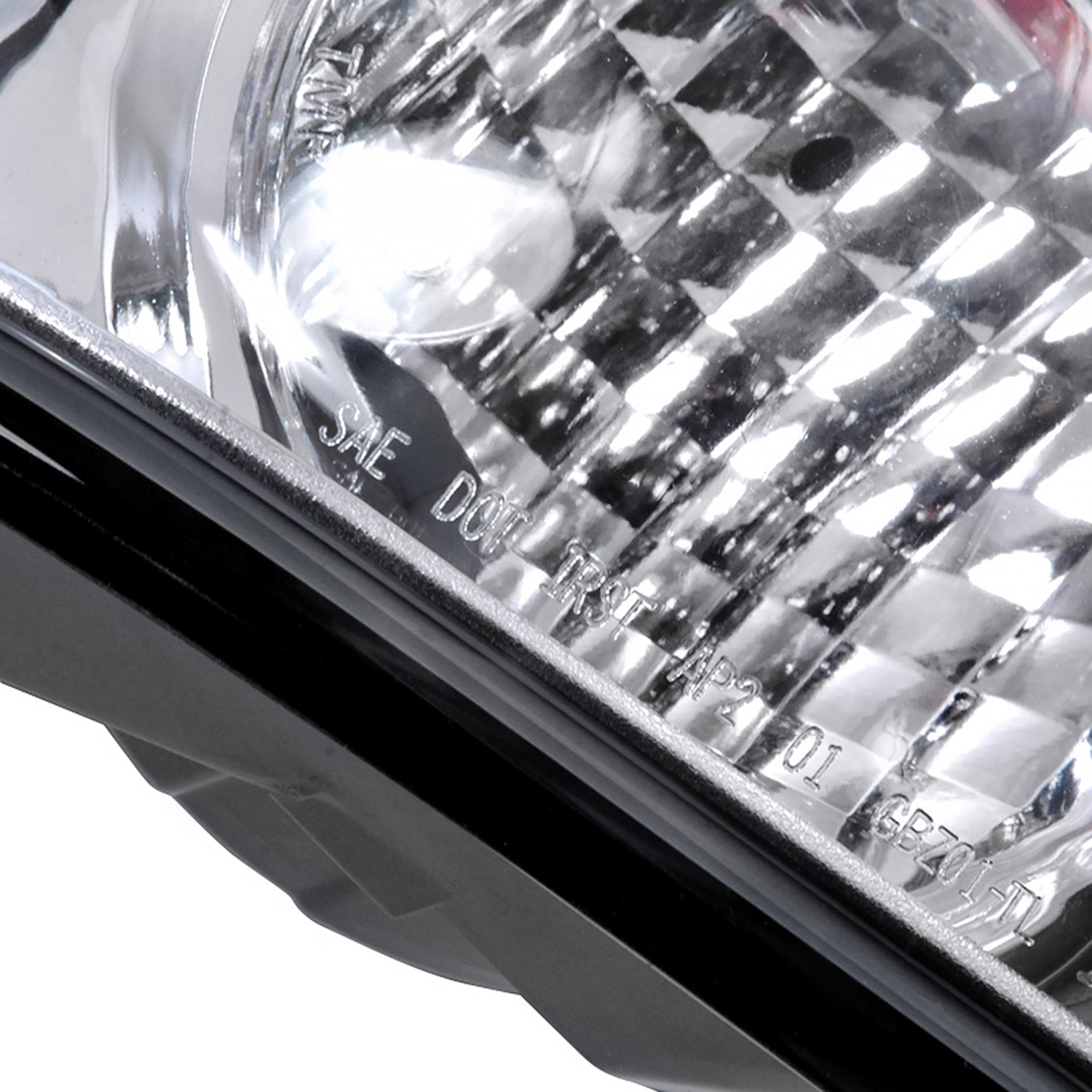 2002-2009 Chevrolet Trailblazer Tail Lights Chrome Housing/Clear Lens