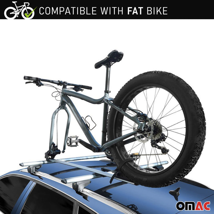 Roof Bicycle Rack Aluminum Upright Mounted Professional Bike Carrier